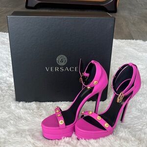 Versace Fuchsia Platform Heels